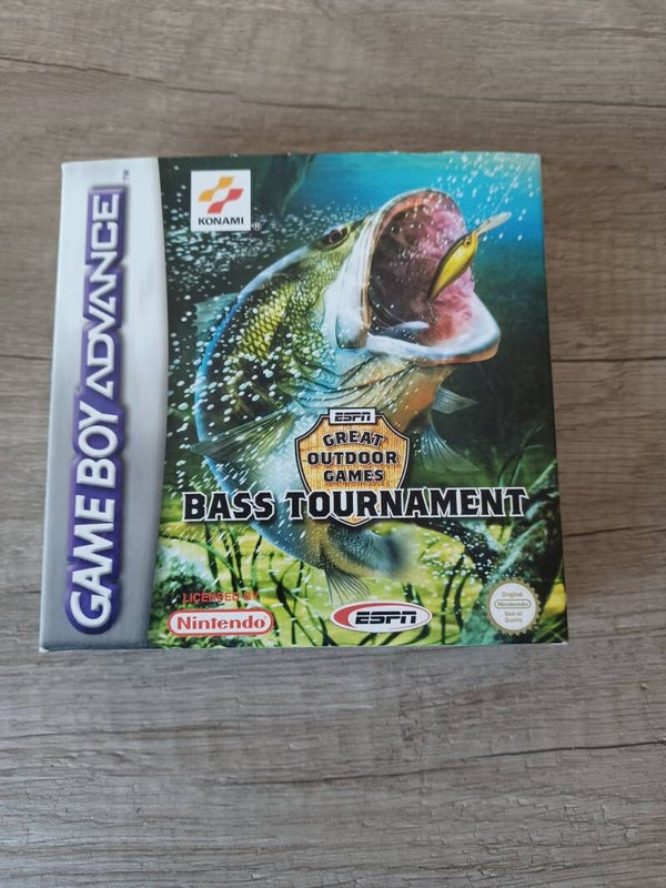 boite vide , jeu gameboy advance bass tournament , occasion