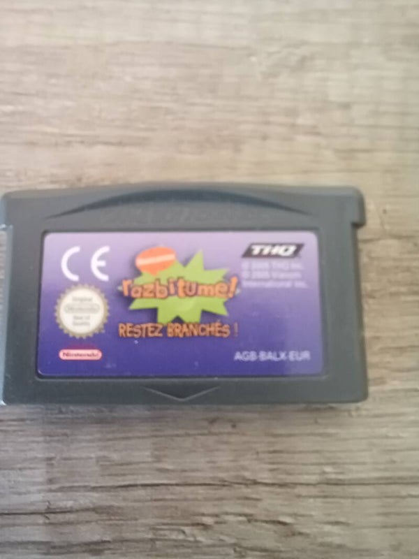 jeu gameboy advance , razbitume restez branchés , occasion