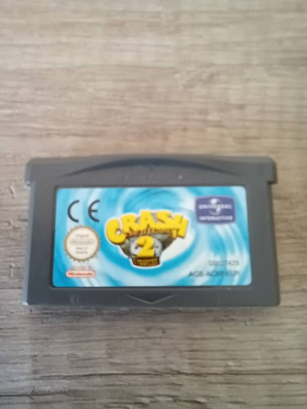 jeu gameboy advance , crash bandicoot 2  , occasion
