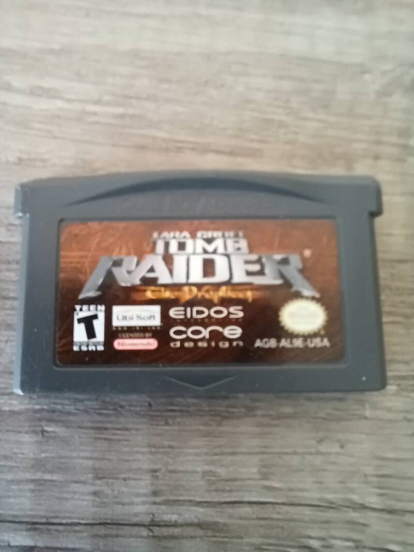 jeu gameboy advance , tomb raider the prophecy , occasion