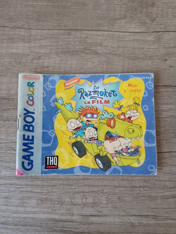 notice du jeu gameboy color les razmokets le film , occasion