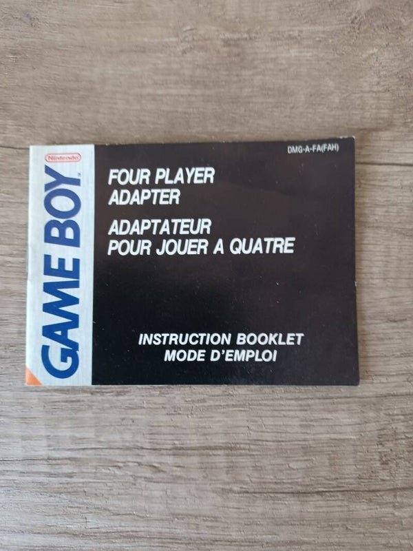 notice gameboy , adaptateur pour jouer a quatre , occasion