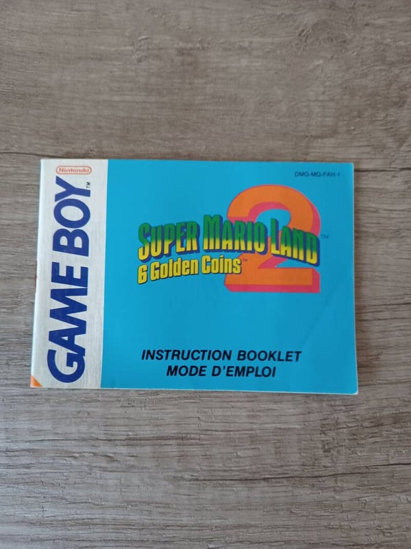 notice du jeu gameboy , super mario land 2 , occasion