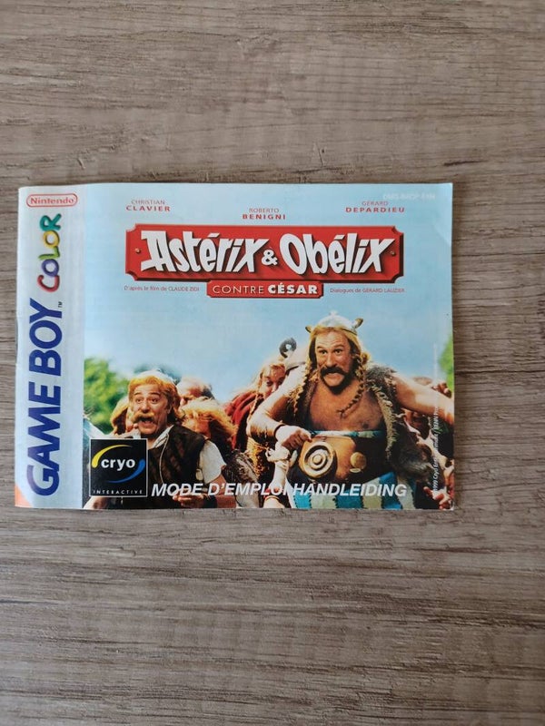 notice du jeu gameboy color , asterix & obelix contre cesar , occasion