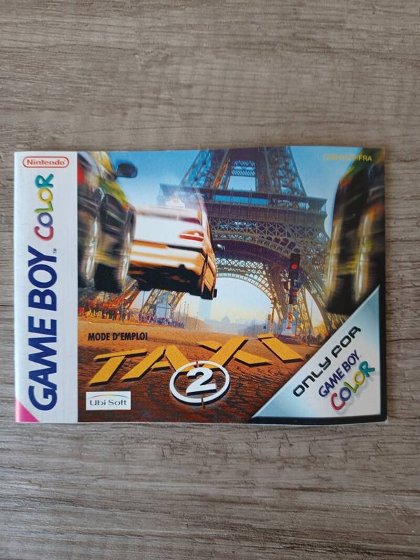 notice du jeu gameboy color , taxi 2 , occasion