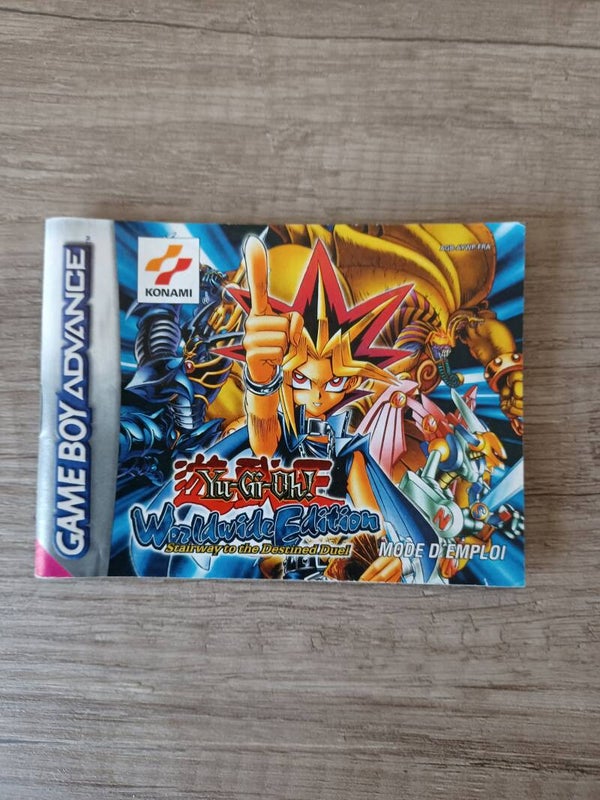 notice du jeu gameboy advance , yu gi oh worldwide edition , occasion