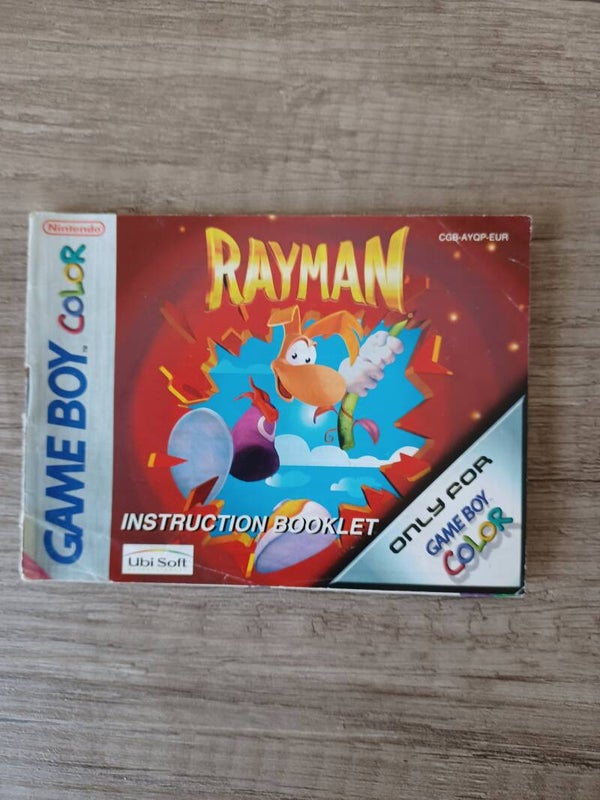 notice du jeu gameboy color , rayman , occasion