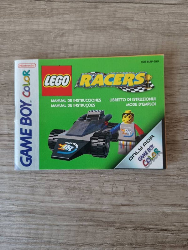 notice du jeu gameboy color , lego racers, occasion