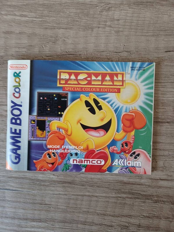 notice du jeu gameboy color , pac-man , occasion