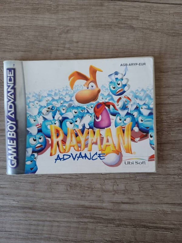 notice du jeu gameboy advance, rayman advance , occasion
