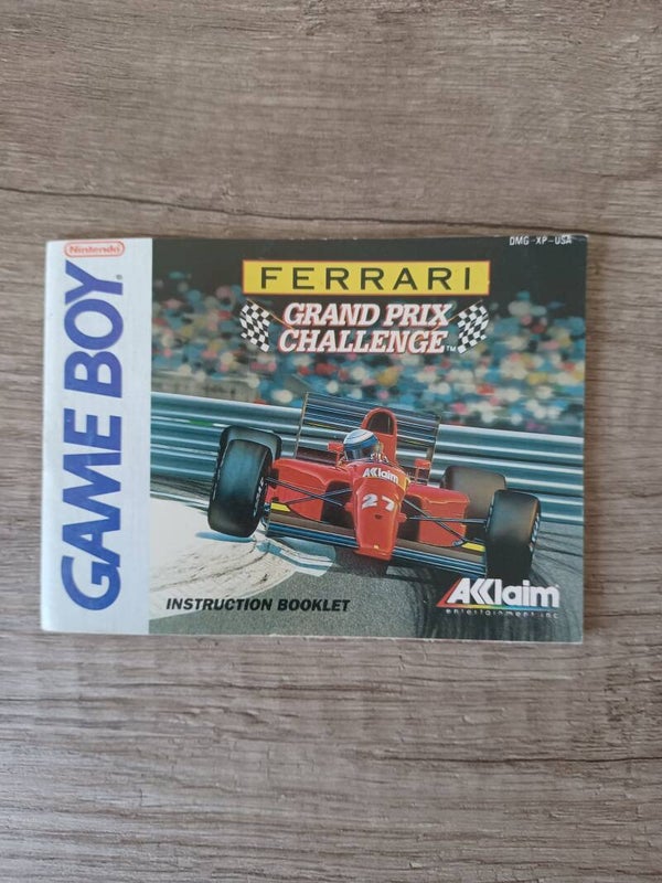 notice du jeu gameboy  , ferrari grand prix challenge , occasion