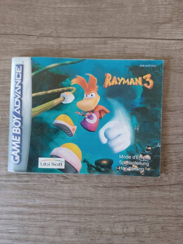 notice du jeu gameboy advance , rayman 3 , occasion