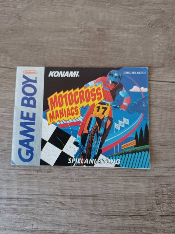 notice du jeu gameboy , motocross maniacs, occasion