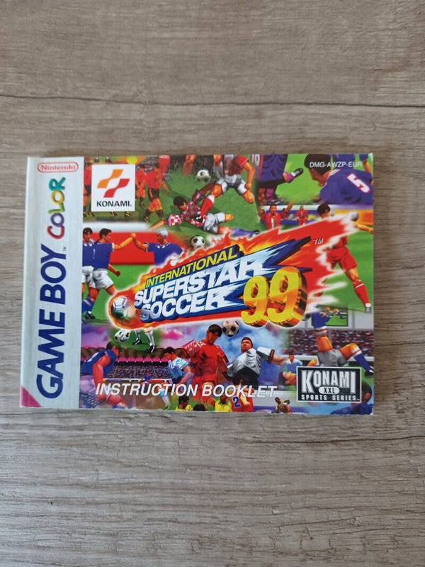 notice du jeu gameboy color , superstar soccer 99 , occasion