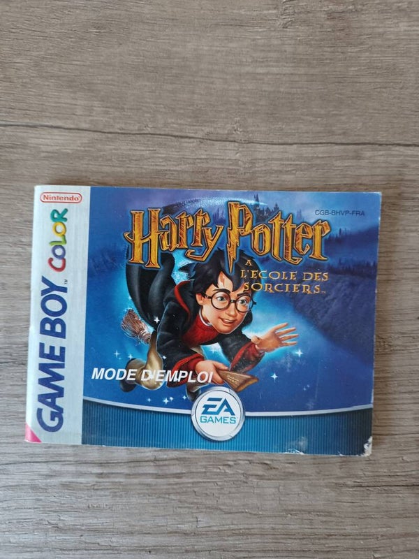 notice du jeu gameboy color , harry potter a l'ecole des sorciers , occasion