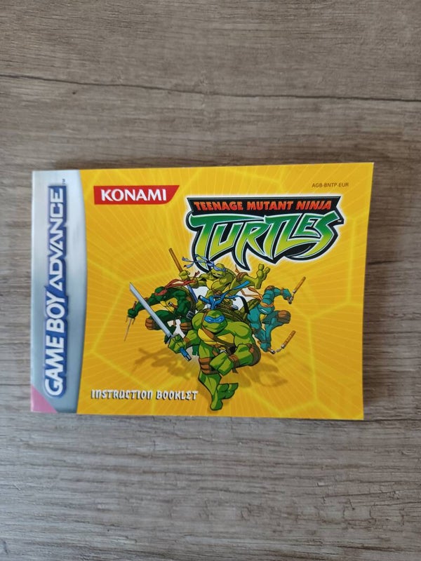 notice du jeu gameboy advance , tortues ninja , occasion