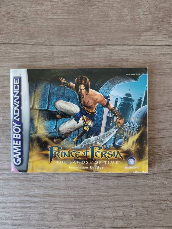 notice du jeu gameboy advance , prince of persia the sands of time , occasion