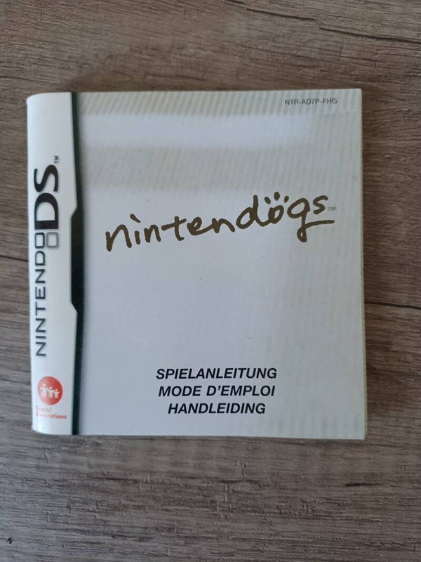 notice du jeu  ds , nintendogs , occasion