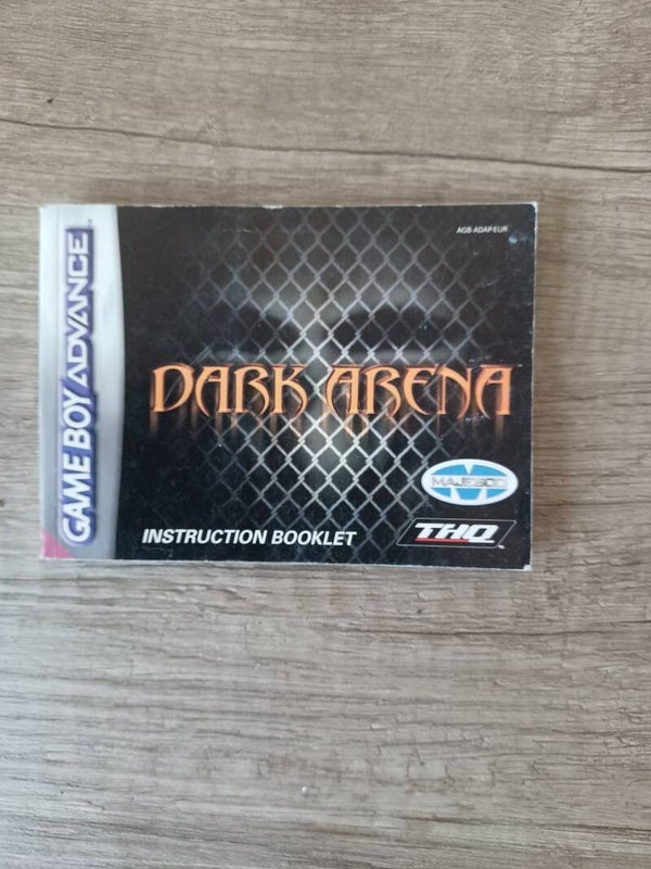 notice du jeu  gameboy advance , dark arena , occasion