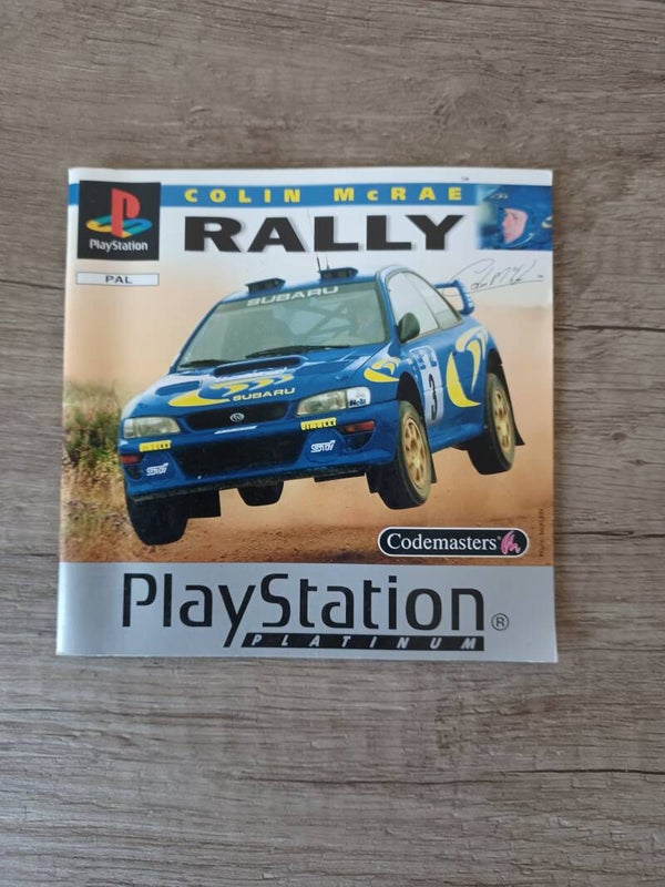 notice du jeu ps1 , colin mc rae rally , occasion