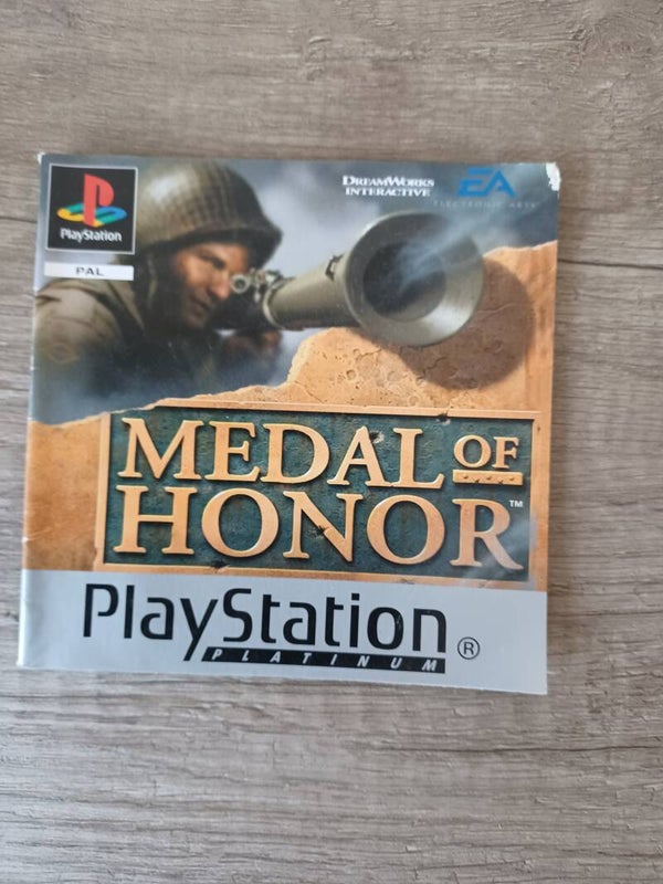 notice du jeu ps1 , medal of honor , occasion