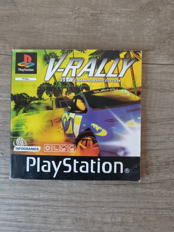 notice du jeu ps1 , v rally , occasion
