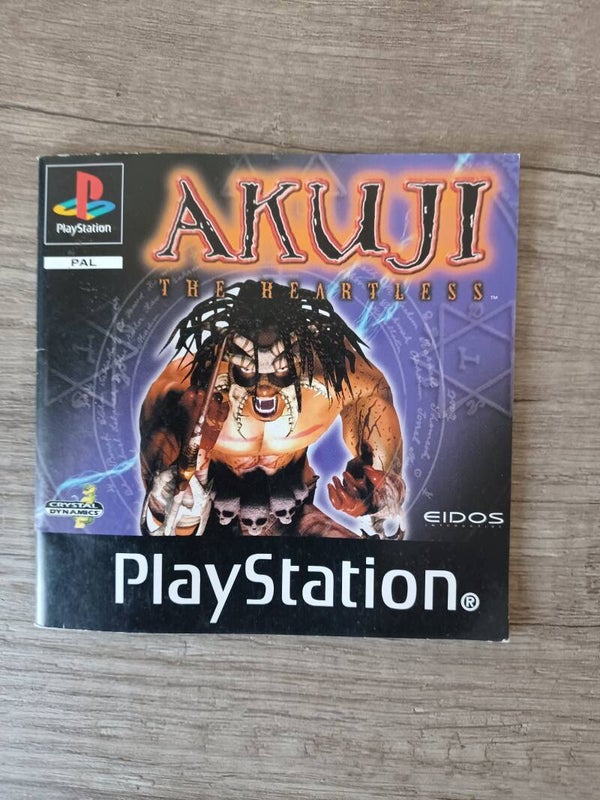 notice du jeu ps1 , akuji , occasion