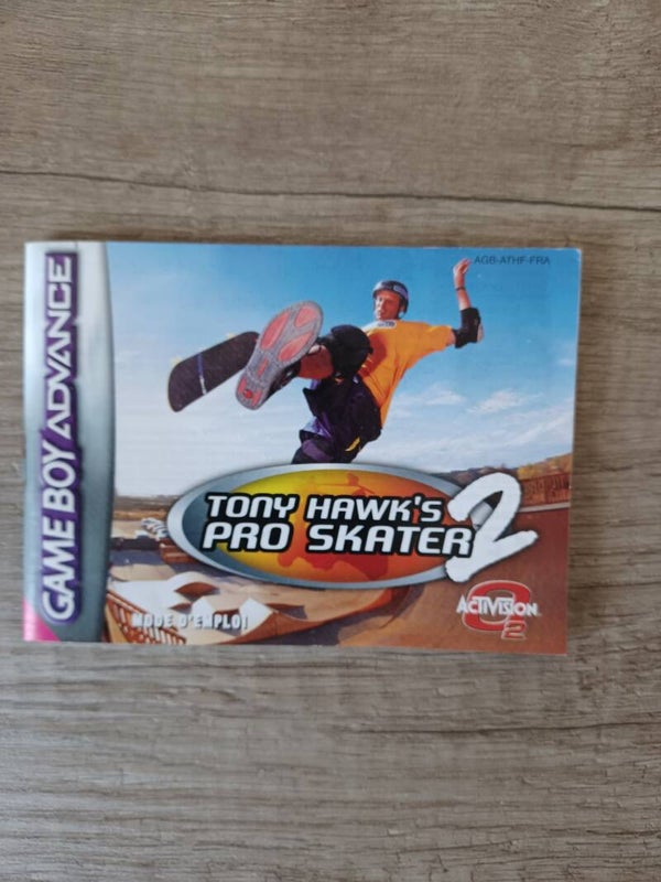 notice du jeu gameboy advance , tony hawk's pro skater 2 , occasion