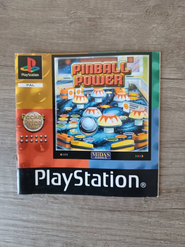 notice du jeu ps1 , pinball power , occasion
