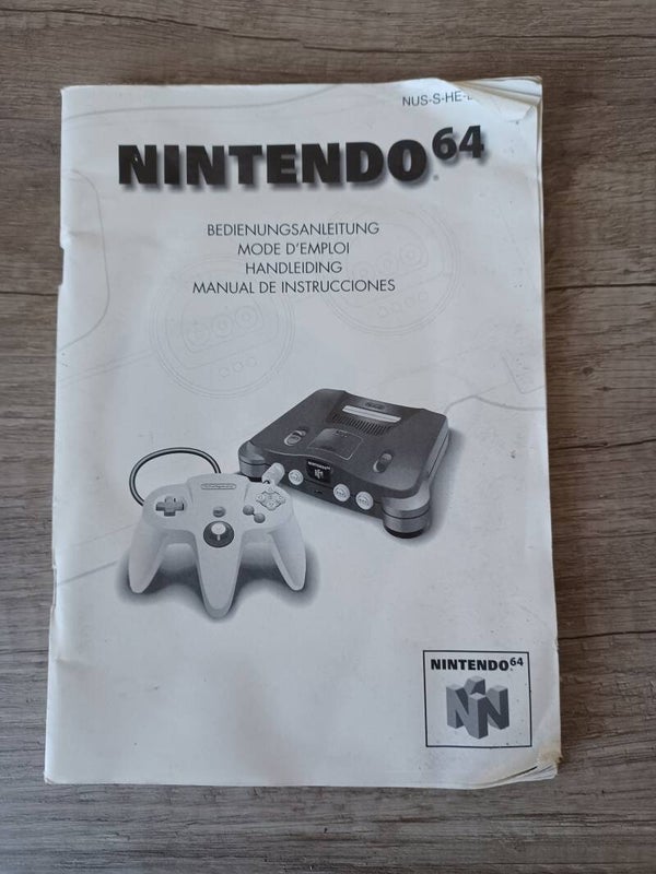 livret mode d'emploi console nintendo 64 , occasion