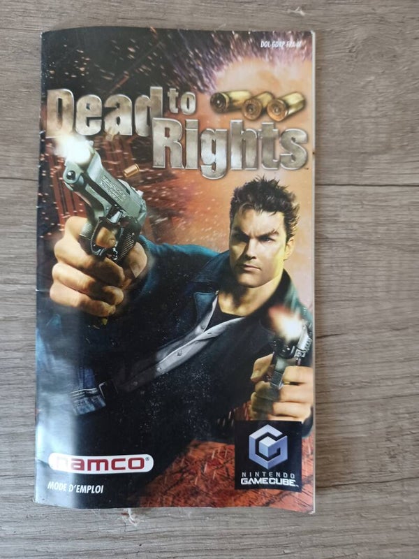 notice du jeu gamecube , dead to rights , occasion