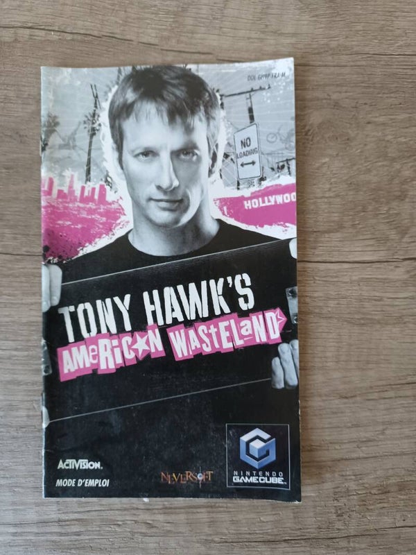 notice du jeu gamecube ,tony hawk's american wasteland, occasion