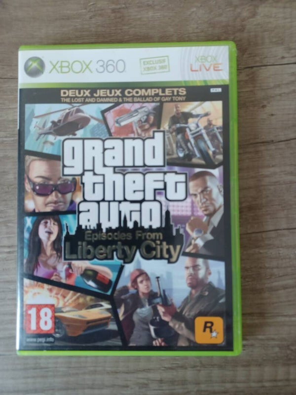 jeu xbox 360 , grand theft auto liberty city , occasion
