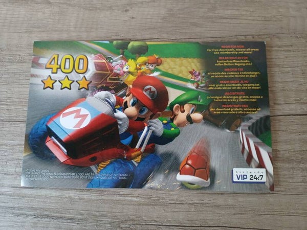 points vip mario kart gamecube 400 , non gratté , occasion