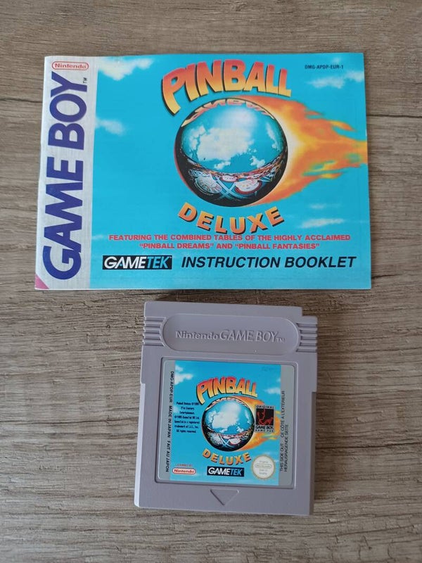 jeu et notice gameboy , pinball deluxe  , occasion
