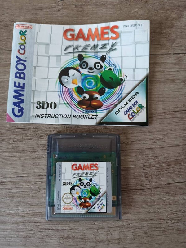 jeu et notice gameboy color , games frenzy , occasion