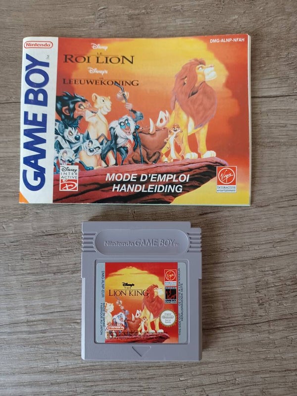 jeu et notice gameboy , le roi lion , occasion