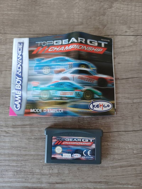 jeu et notice gameboy advance , top gear gt  , occasion