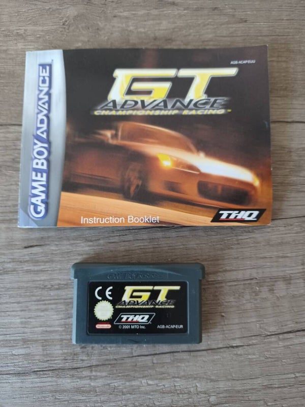 jeu et notice gameboy advance , gt advance , occasion