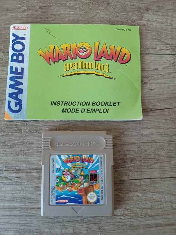 jeu et notice gameboy , wario land, occasion