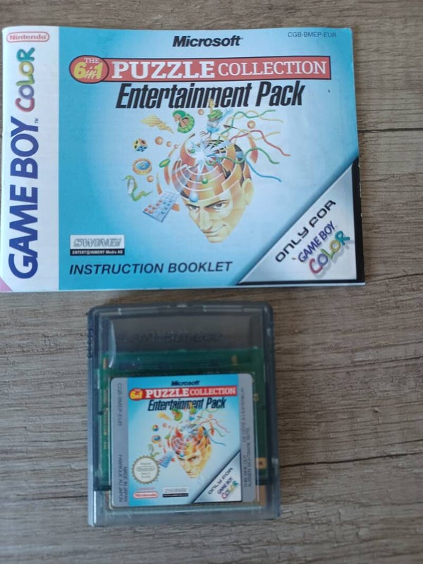 jeu et notice gameboy color , puzzle collection entertainment pack , occasion