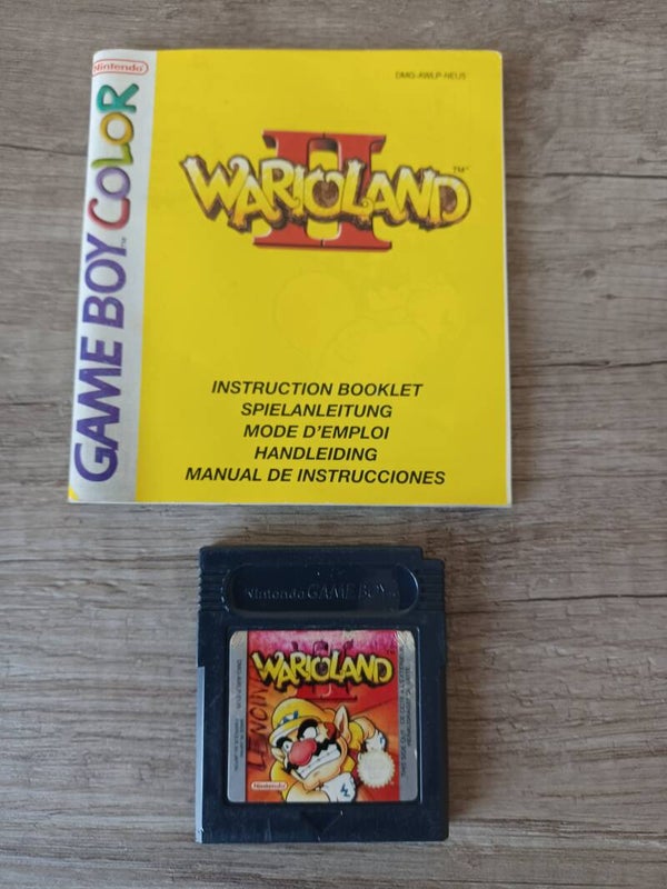 jeu et notice gameboy color , warioland 2 , occasion