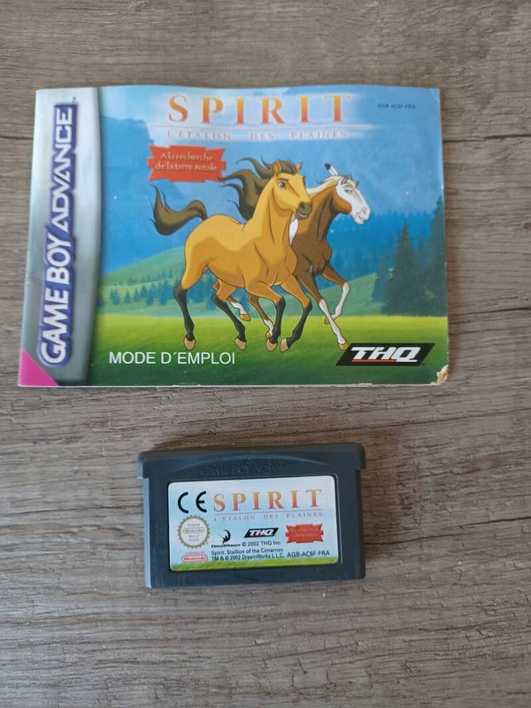 jeu et notice gameboy advance , spirit , occasion