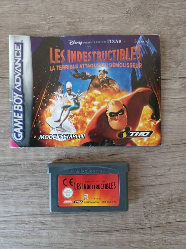 jeu et notice gameboy advance , les indestructibles , occasion