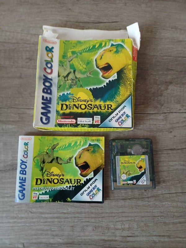 jeu gameboy color + boite et notice , dinosaur , occasion