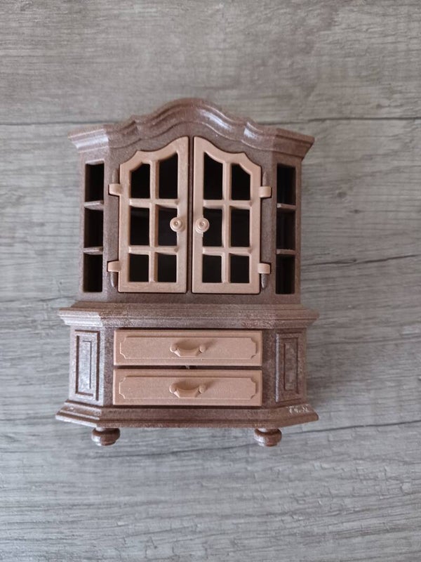 playmobil , vaisselier ancien marron , occasion