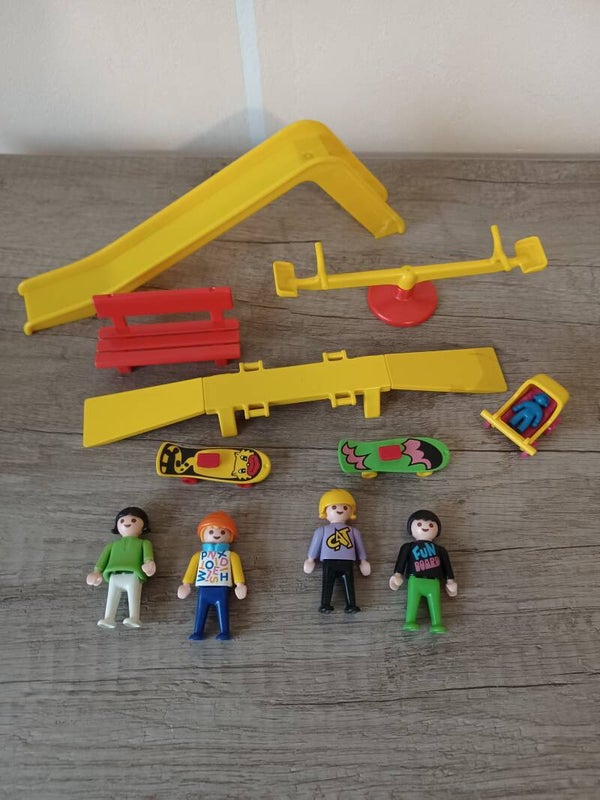 playmobil , parc de jeux ancien , occasion