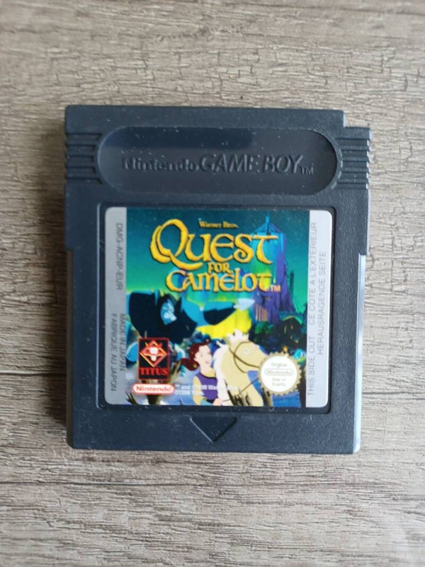 jeu gameboy , quest for camelot , occasion