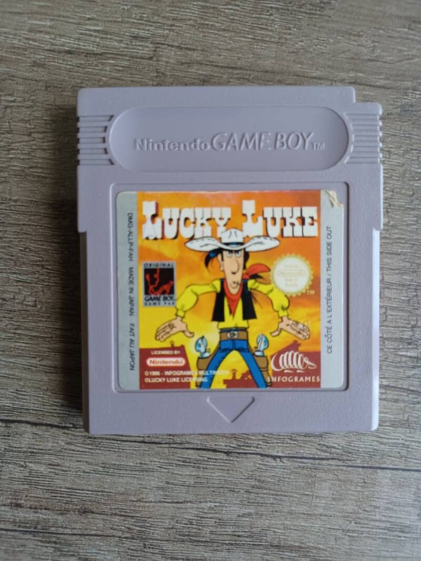 jeu gameboy , lucky luke , occasion