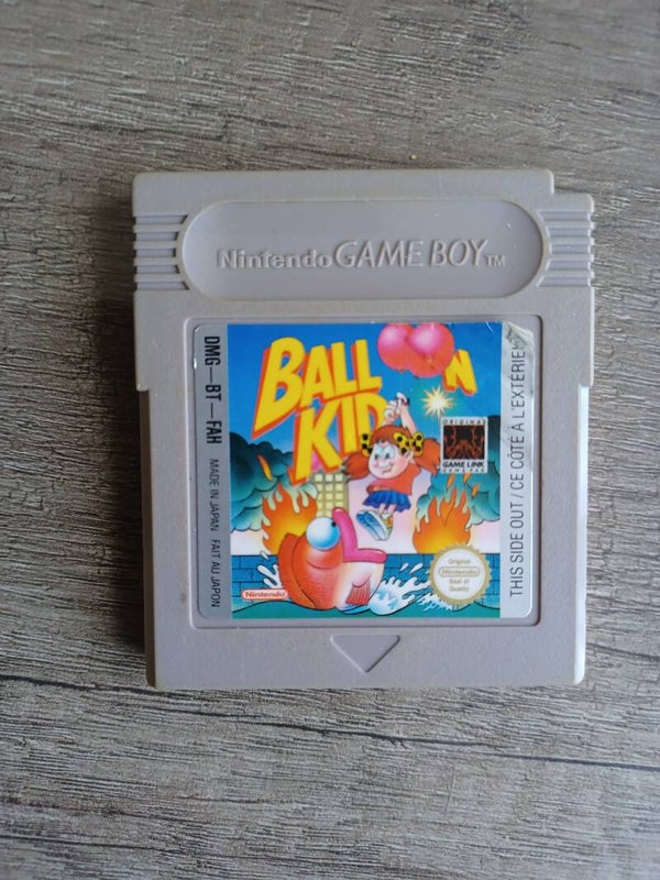 jeu gameboy , balloon kid , occasion